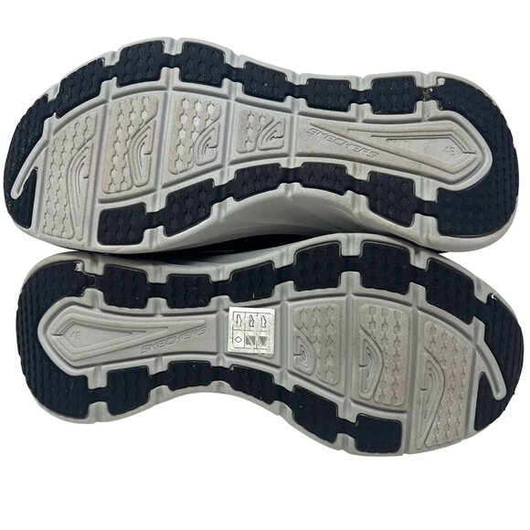 Skechers D\'Lux Mens Mesh Gray‎ Extra Wide Sneaker 232163WW Slip On Size 9.5WW